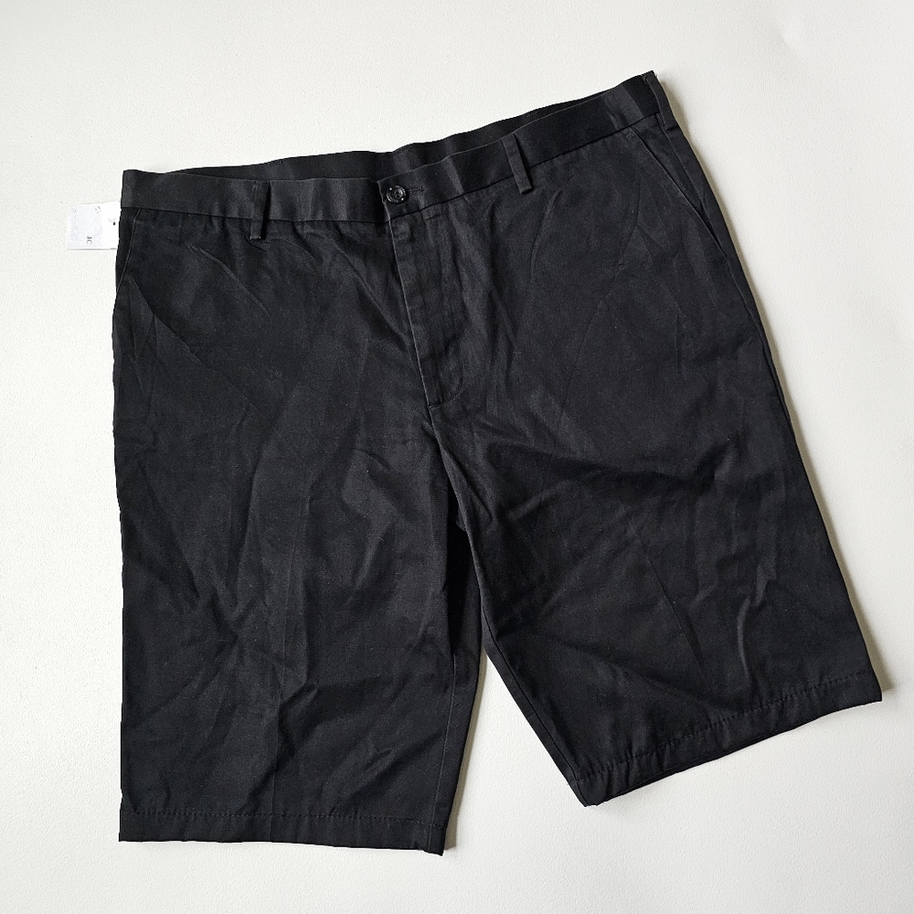 Republic Blues Classic Chino Flat Front Shorts Black Size 40 Men’s 100% Cotton